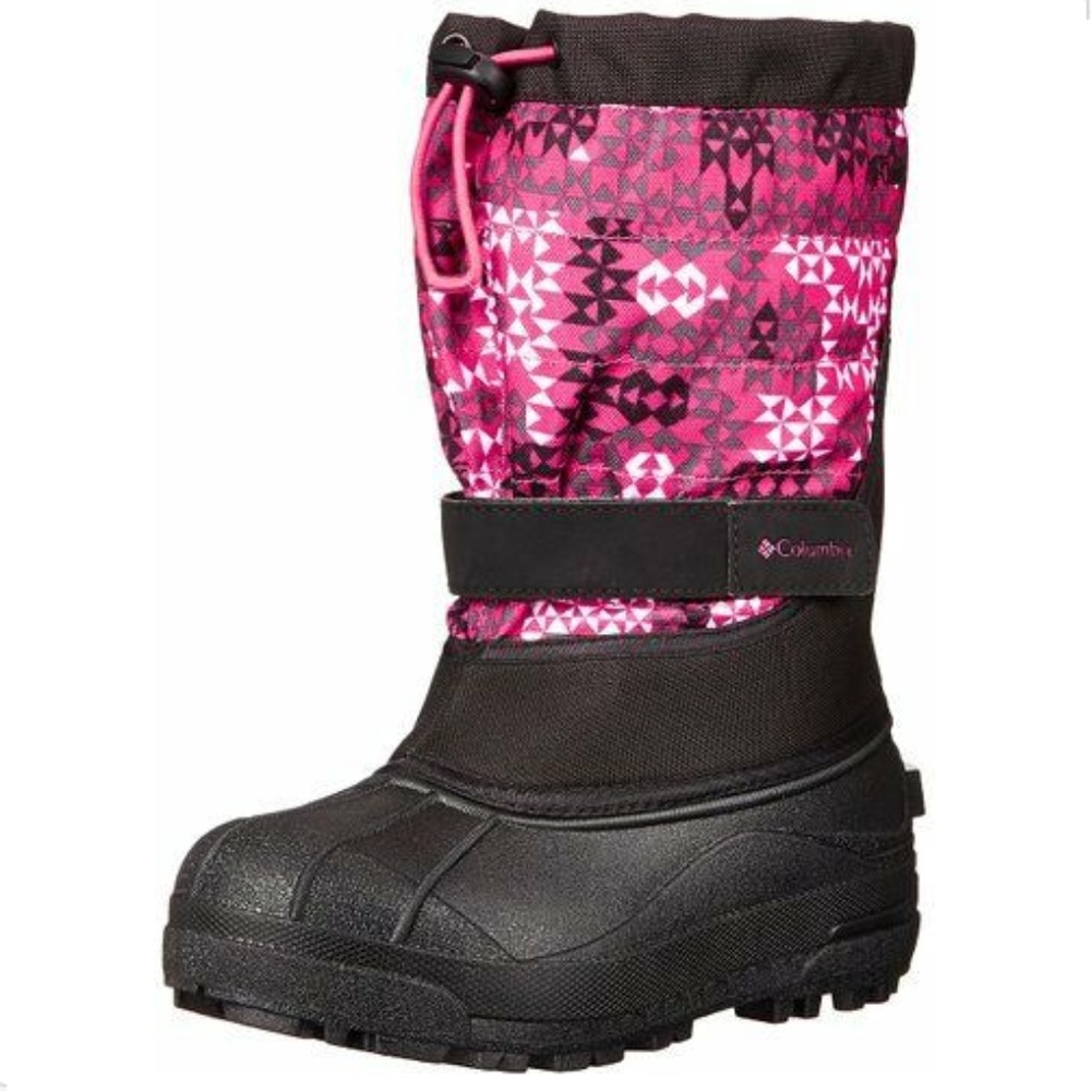 Columbia Winter Snow Boots Big Kid Girl Size 7 Pink Black